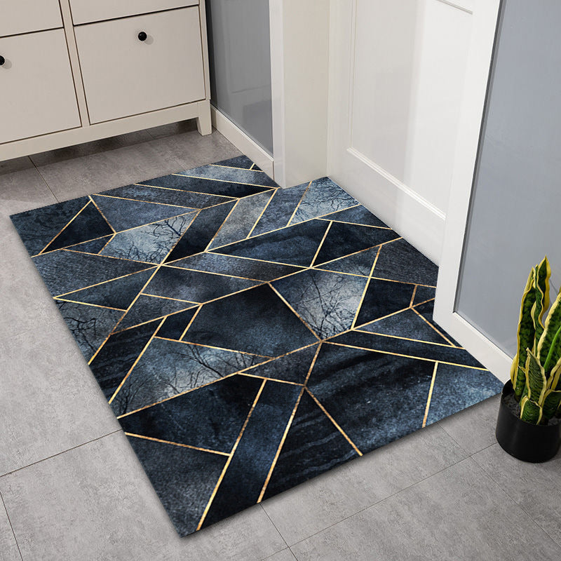 Crystal Velvet Doormat Entry Rug Modern Minimalist Household Floor Mat