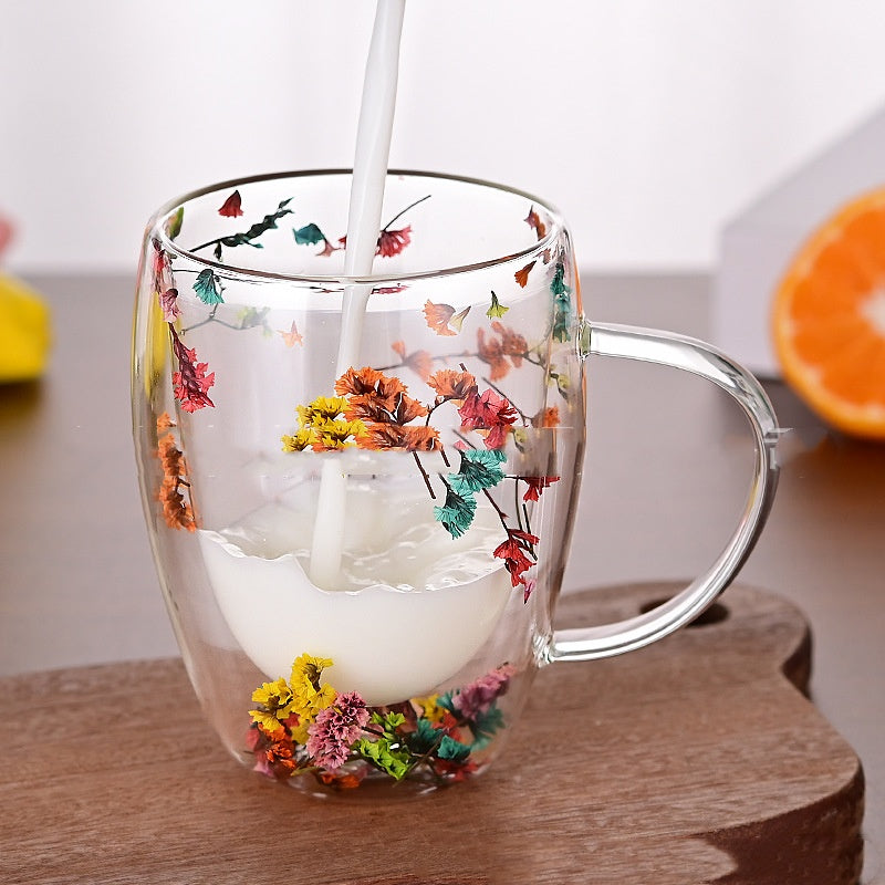 Heat-Resistant Double Layer Glass Cup 250ML Home Kitchen Drinkware