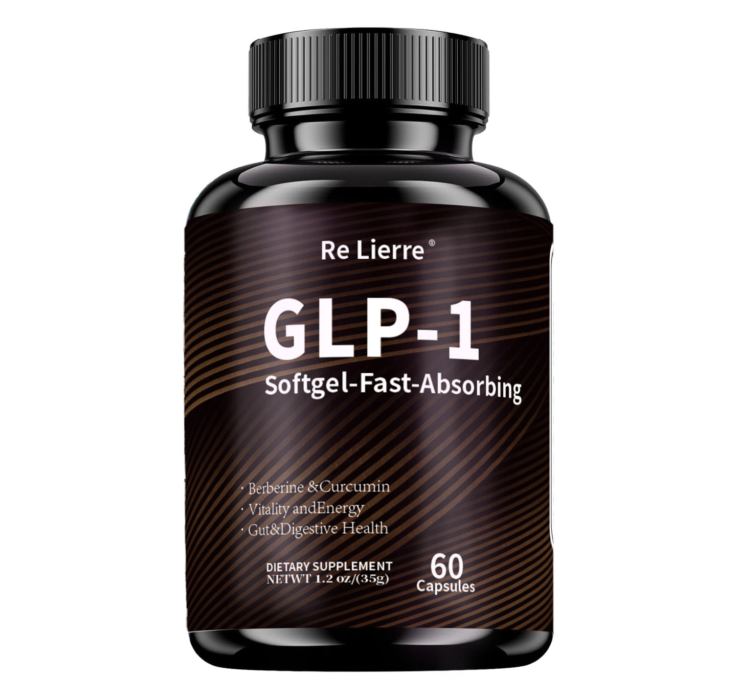 GLP-1 Supplement with Berberine, Green Tea & Curcumin - 60 Fast-Absorb Softgels
