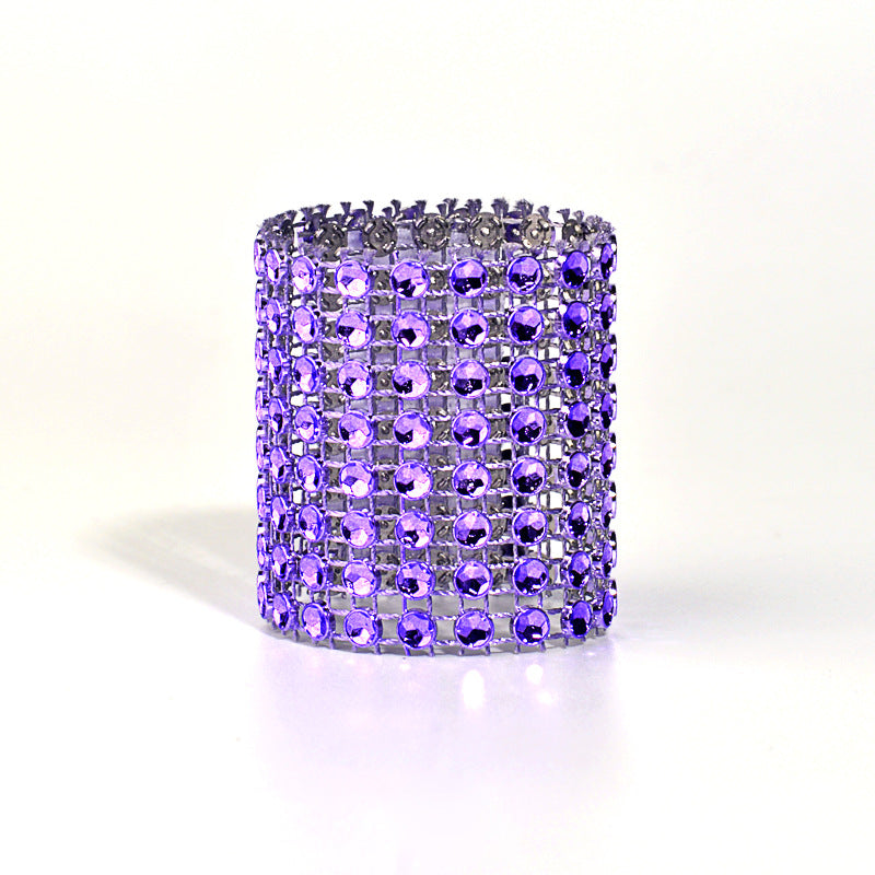 Set of 10 Napkin Rings for Hotel & Home Table Settings - Multiple Colors