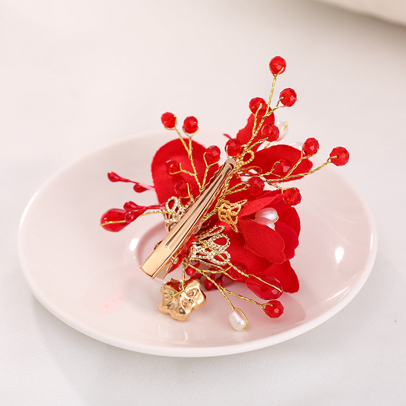 Elegant White Shell Pearl Crystal Hairpin for Wedding & Bridal Hair Accessory