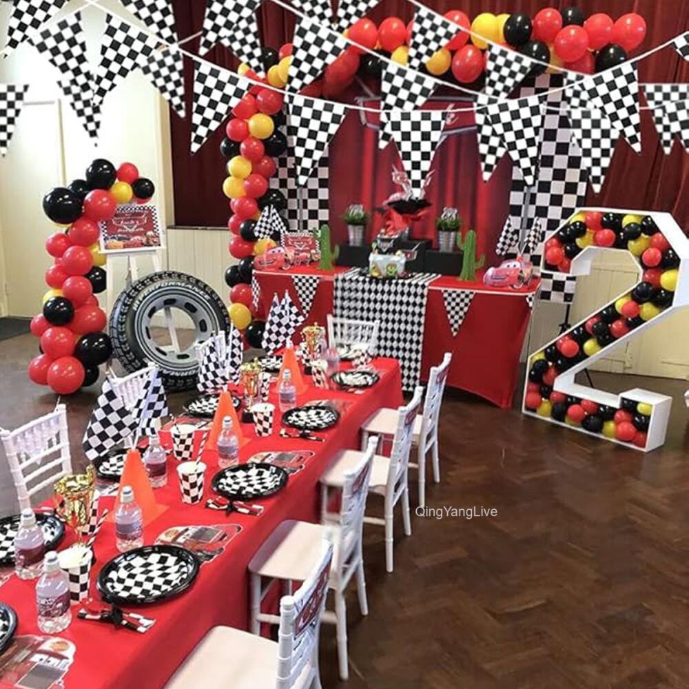 Racecar Party Decoration Set - 48 Pcs with Sunglasses & Gift Boxes