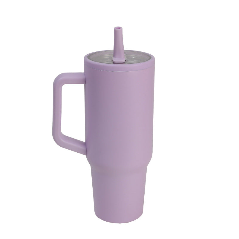304 Stainless Steel Folding Vacuum Cup with Suction Mouth - Multiple Colors & Capacity