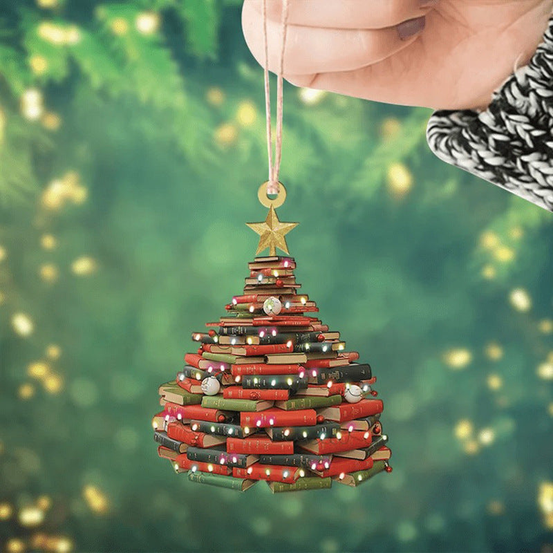 Christmas Tree Ornament Pendant Acrylic Holiday Decoration