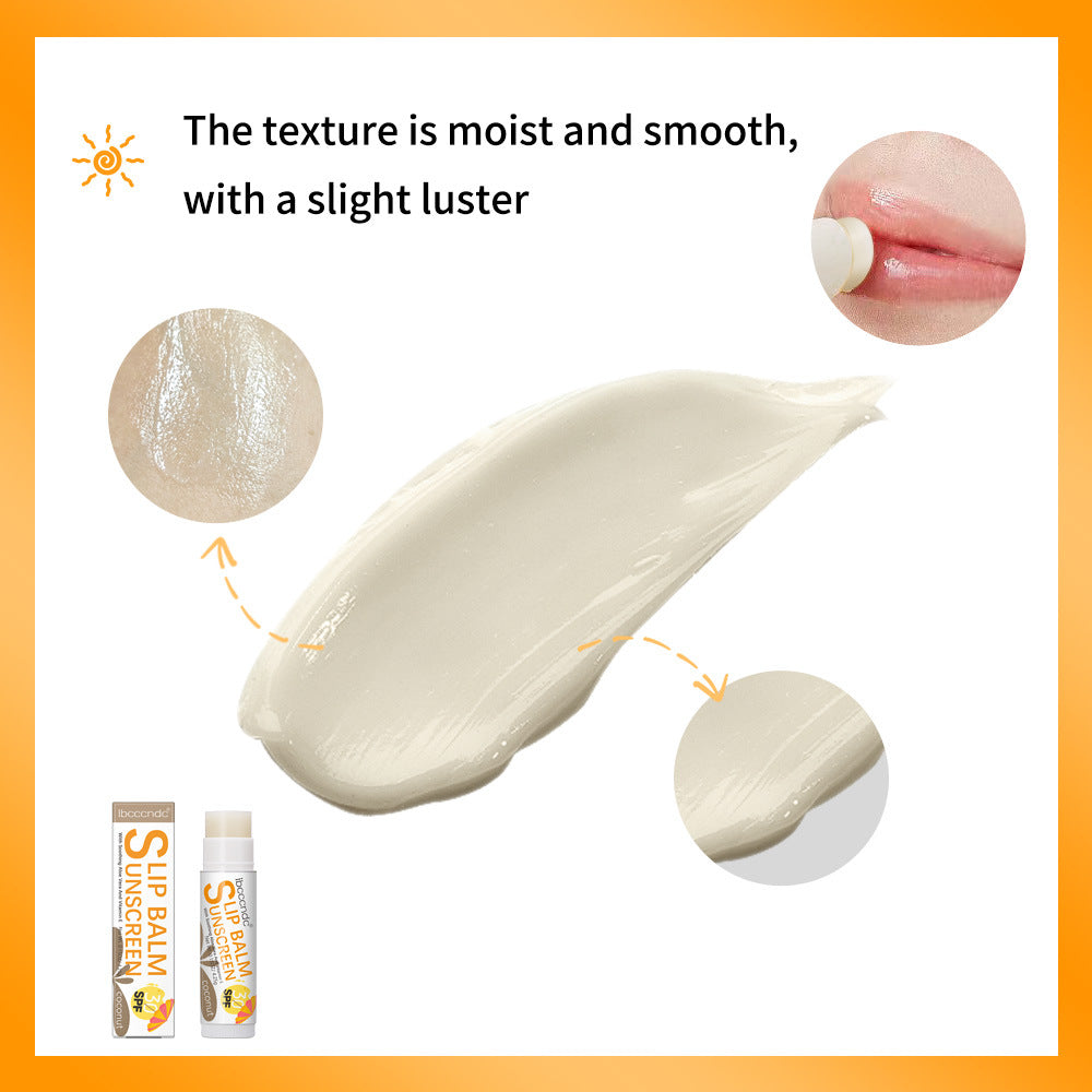 Moisturizing Lip Balm Set - Water, Coconut, Banana Flavors, Hydrating Lip Care