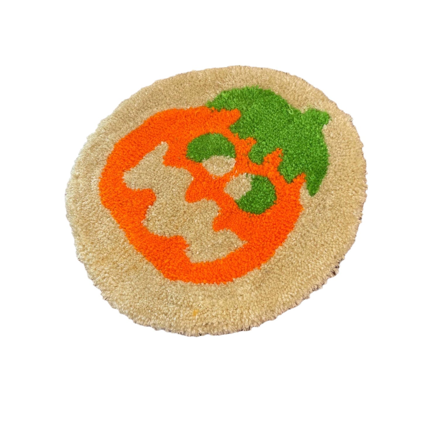 Halloween Door Mat - Pumpkin, Black Cat, Ghost Round Welcome Rug 60x60cm