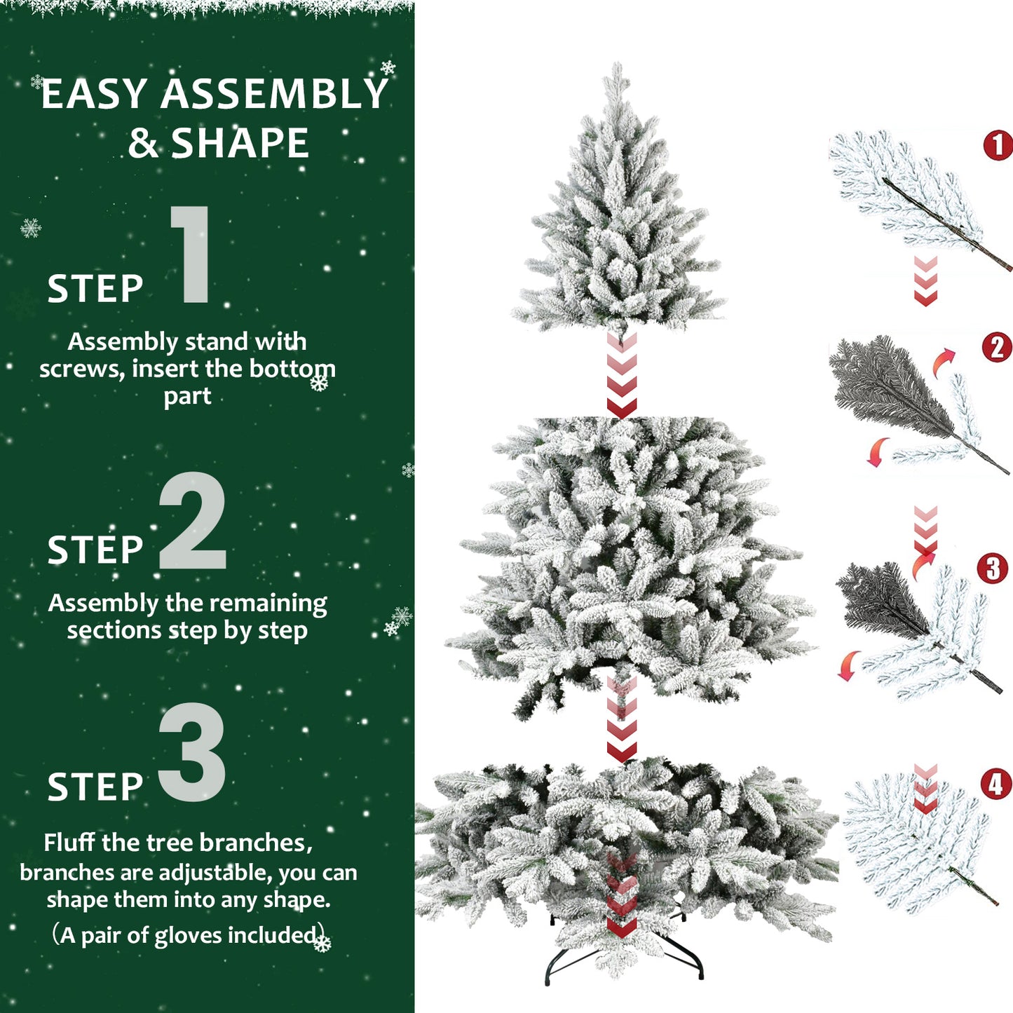PVC Christmas Tree - Festive Holiday Decoration, Multiple Heights