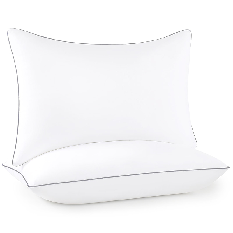 Down Alternative Pillows - Standard Size, Fluffy & Supportive, 2 Pack