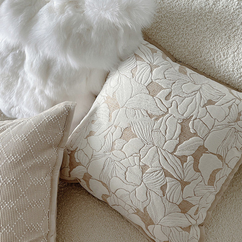 French Magnolia Sofa Cushion Cover 45x45cm Living Room Home Textile