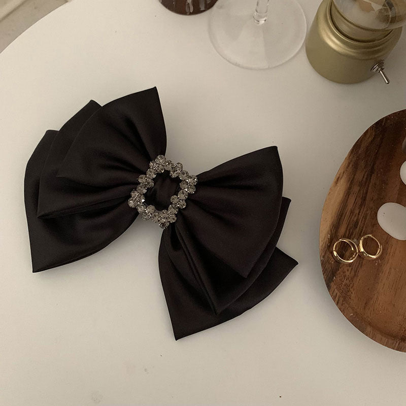 Bow Ribbon Hairpin Female Bang Clip