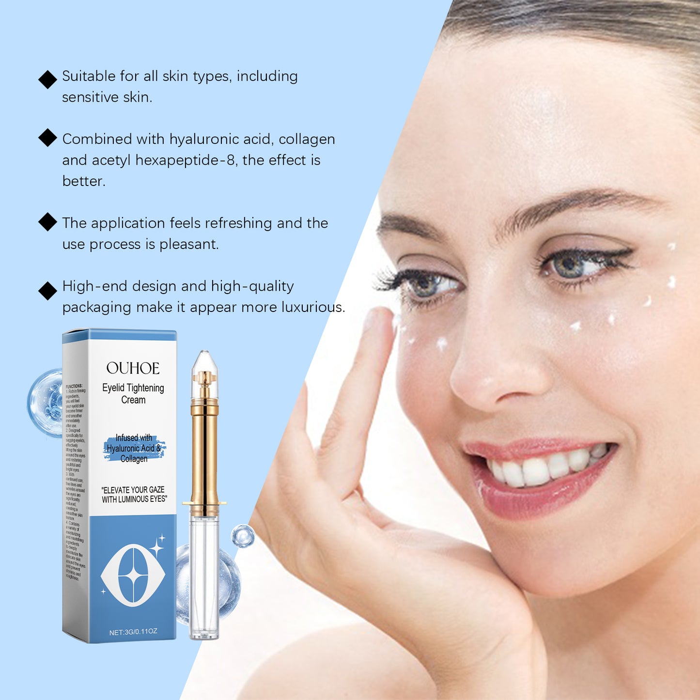 Eye Firming Cream with Peptide & Coffee Extract - Anti-Aging Eye Care