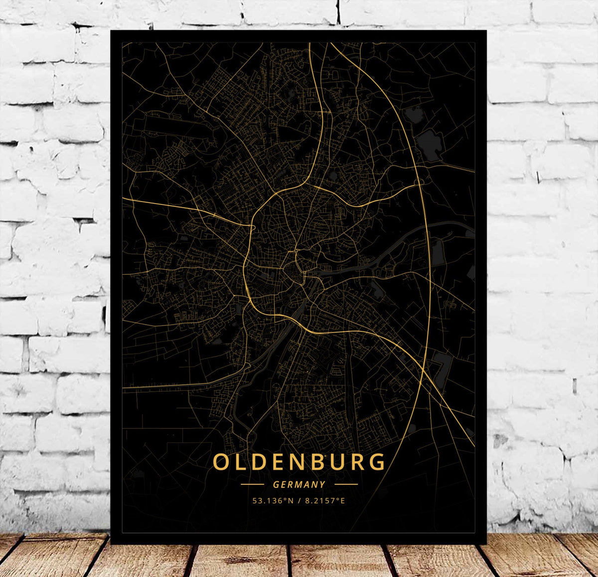 Decorative Canvas Art Poster for Home & Garden Wall Decor - Rostock's City