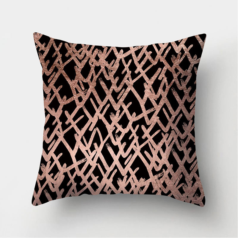 Velvet Leather Cushion Cover Sofa Pillowcase Modern Home Decor 45x45cm