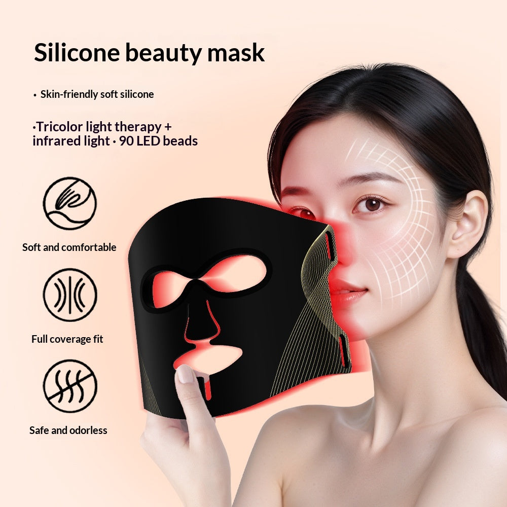 Silicone Beauty Mask Photon Skin-rejuvenation Facial Device