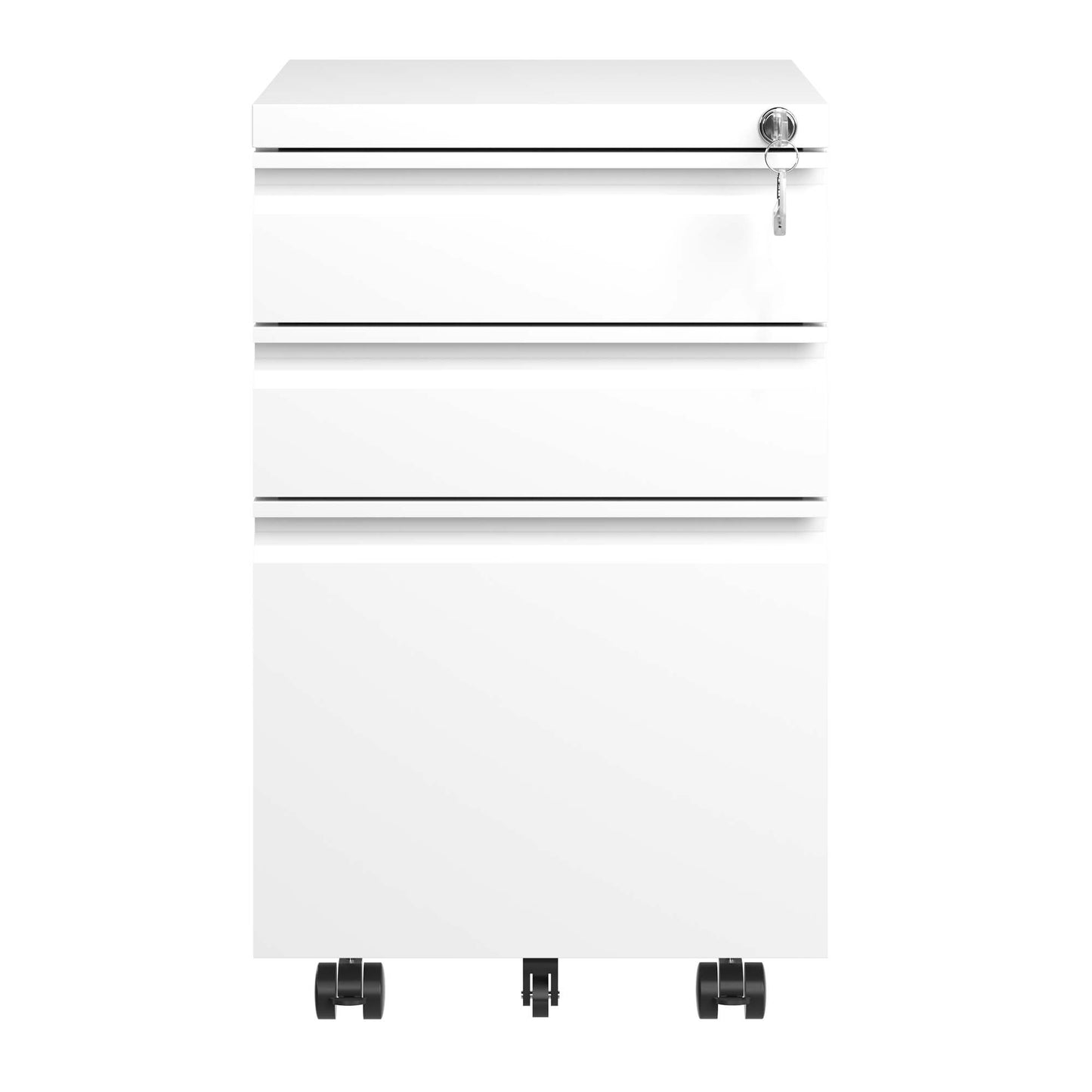 3 Drawer Mobile File Cabinet With Lock,Metal Filing Cabinets For Home