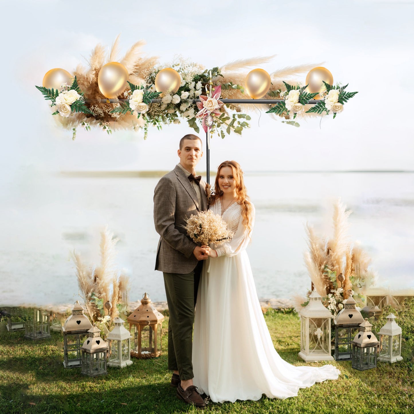 Heavy Duty T Shape Photography Backdrop Stand - Adjustable 5x6.5FT