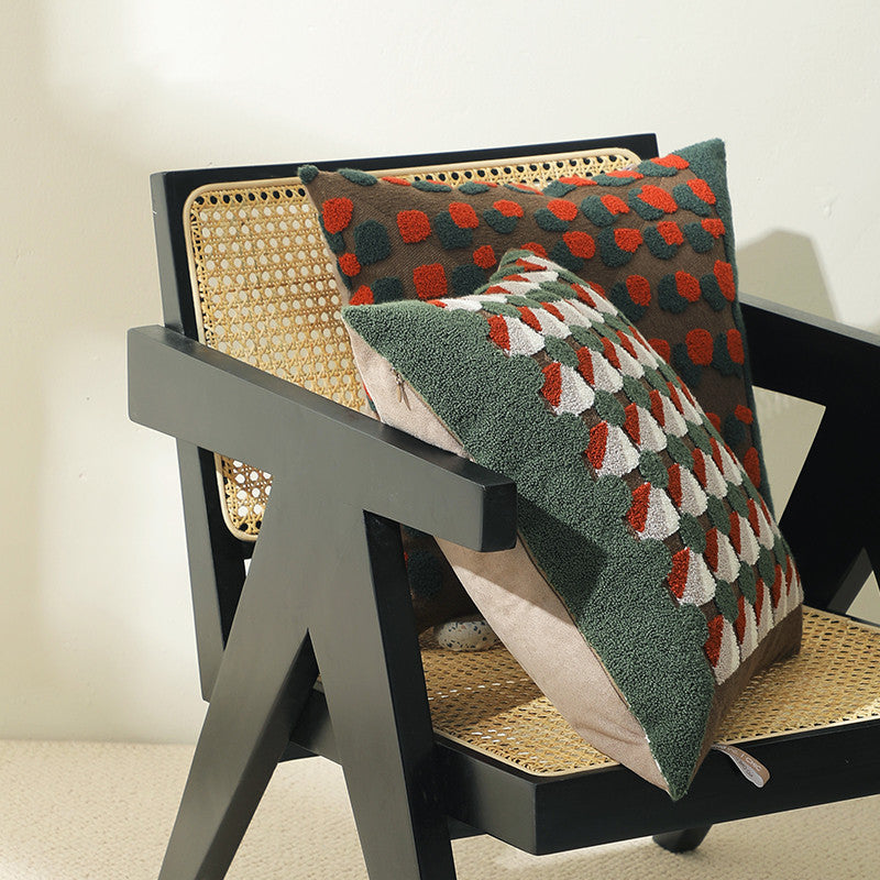 Geometric Pattern Pillowcase Set 45x45cm Square Living Room Decor