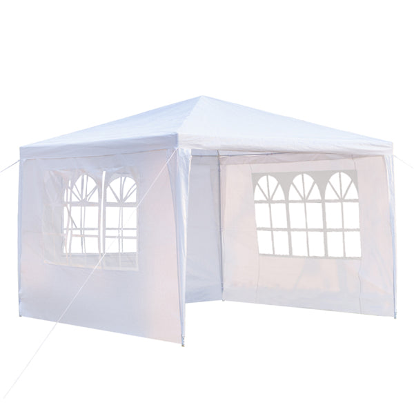 3-Sided Waterproof Event Tent - White, 3x3m