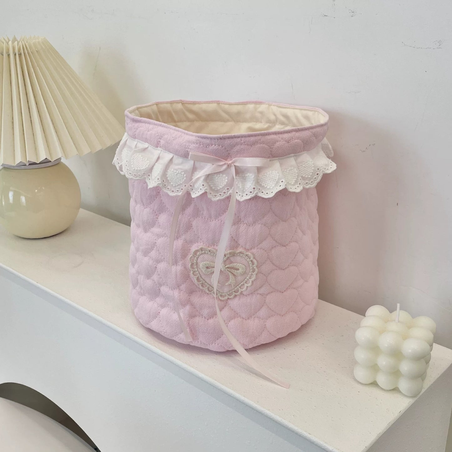 Fabric Desktop Storage Organizer for Odds and Ends, Snacks & Trinkets