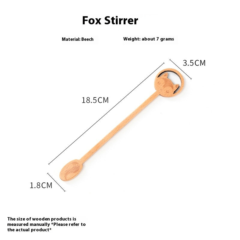 Wooden Honeycomb Stirring Spoon Long Handle Kitchen Utensil
