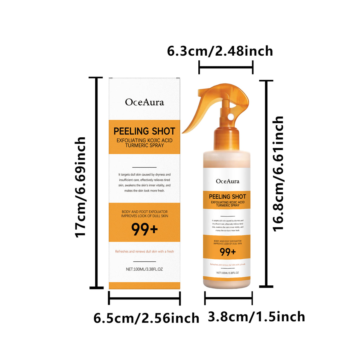 Kojic Acid Turmeric Exfoliating Spray 100ml
