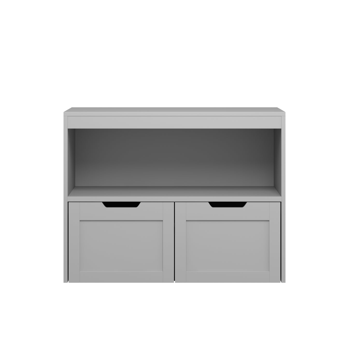 Gray Book Organizer & Toy Storage Cabinet - Large Capacity