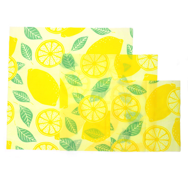 Reusable Organic Cotton Beeswax Food Wraps - Eco-Friendly Kitchen Food Storage