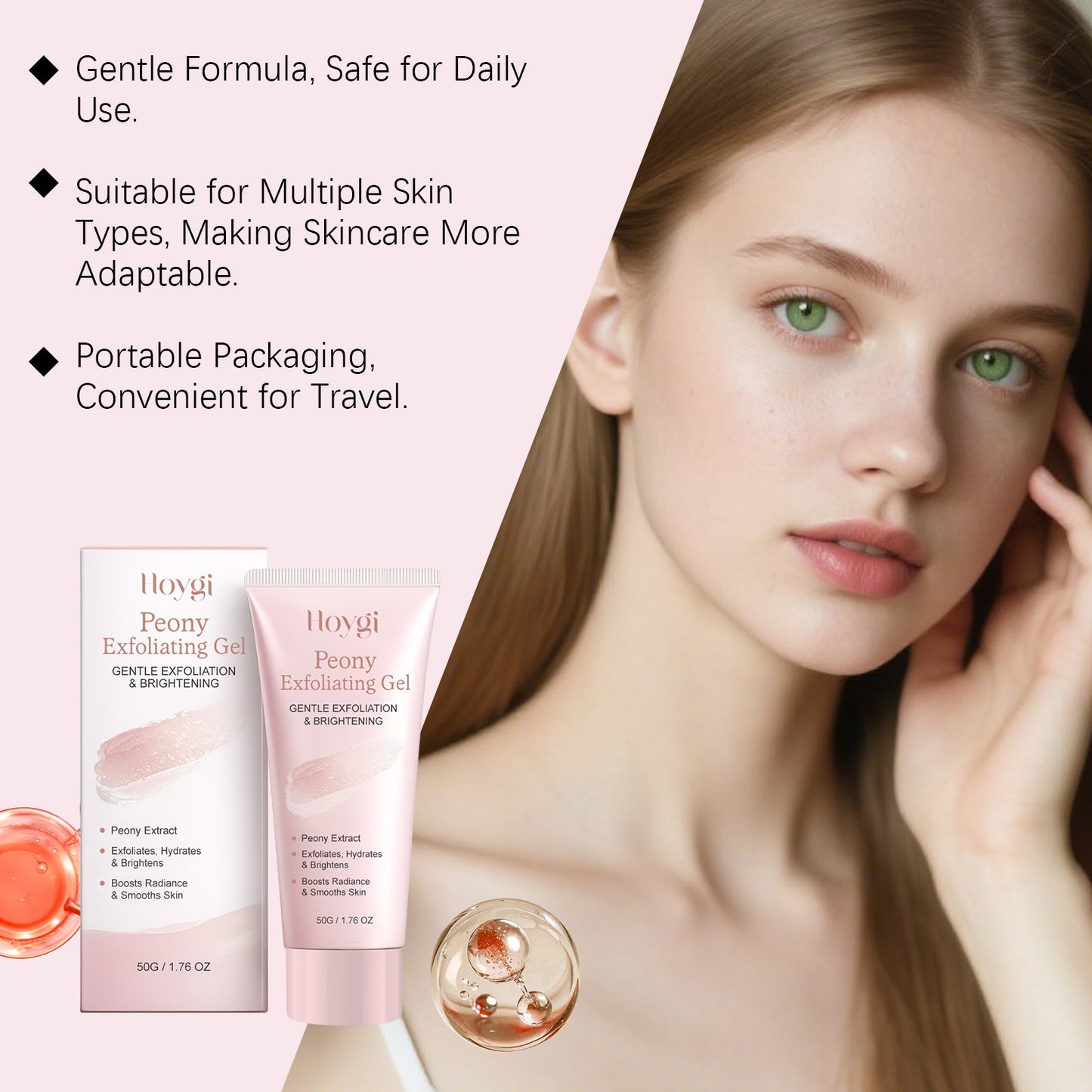 Brightening Exfoliating Gel for Face Skin Care - 50g
