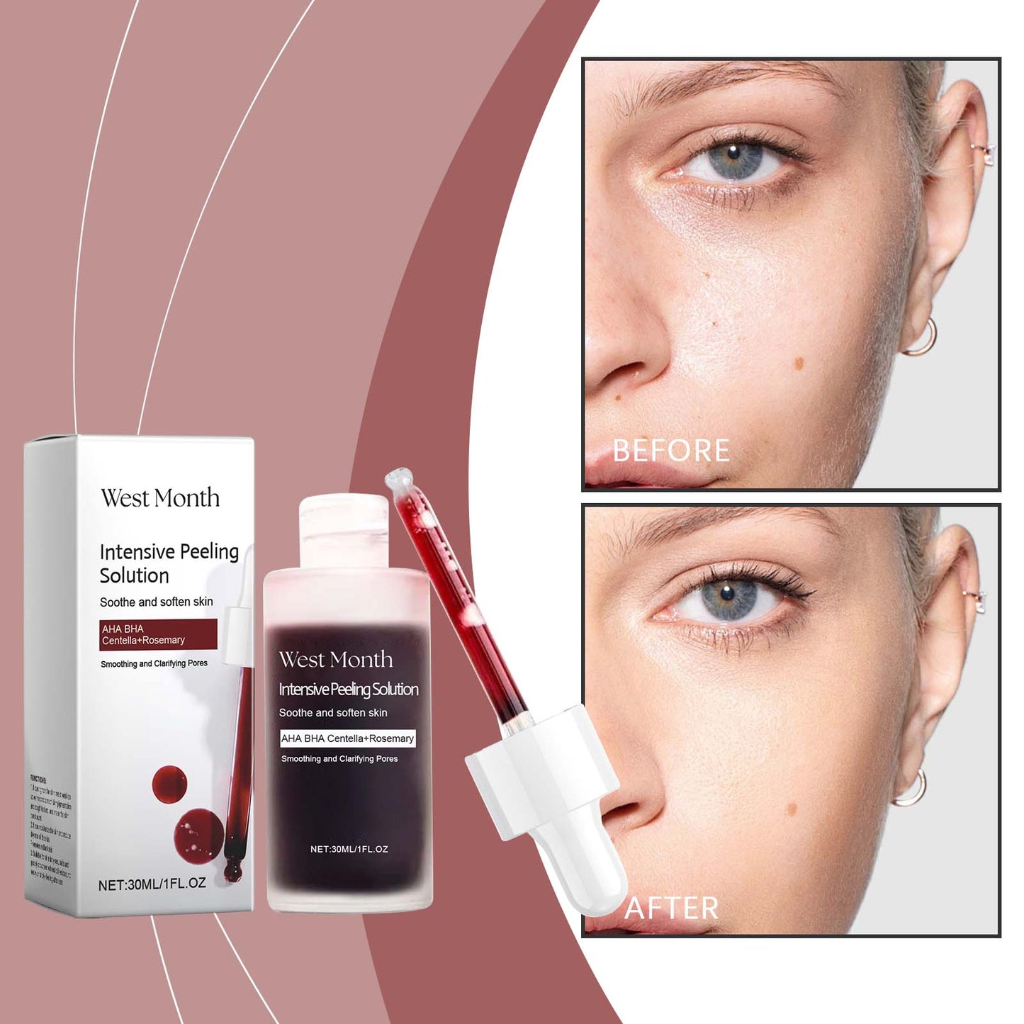 Exfoliating Brightening Facial Serum 30ml - Skin Renewal & Glow