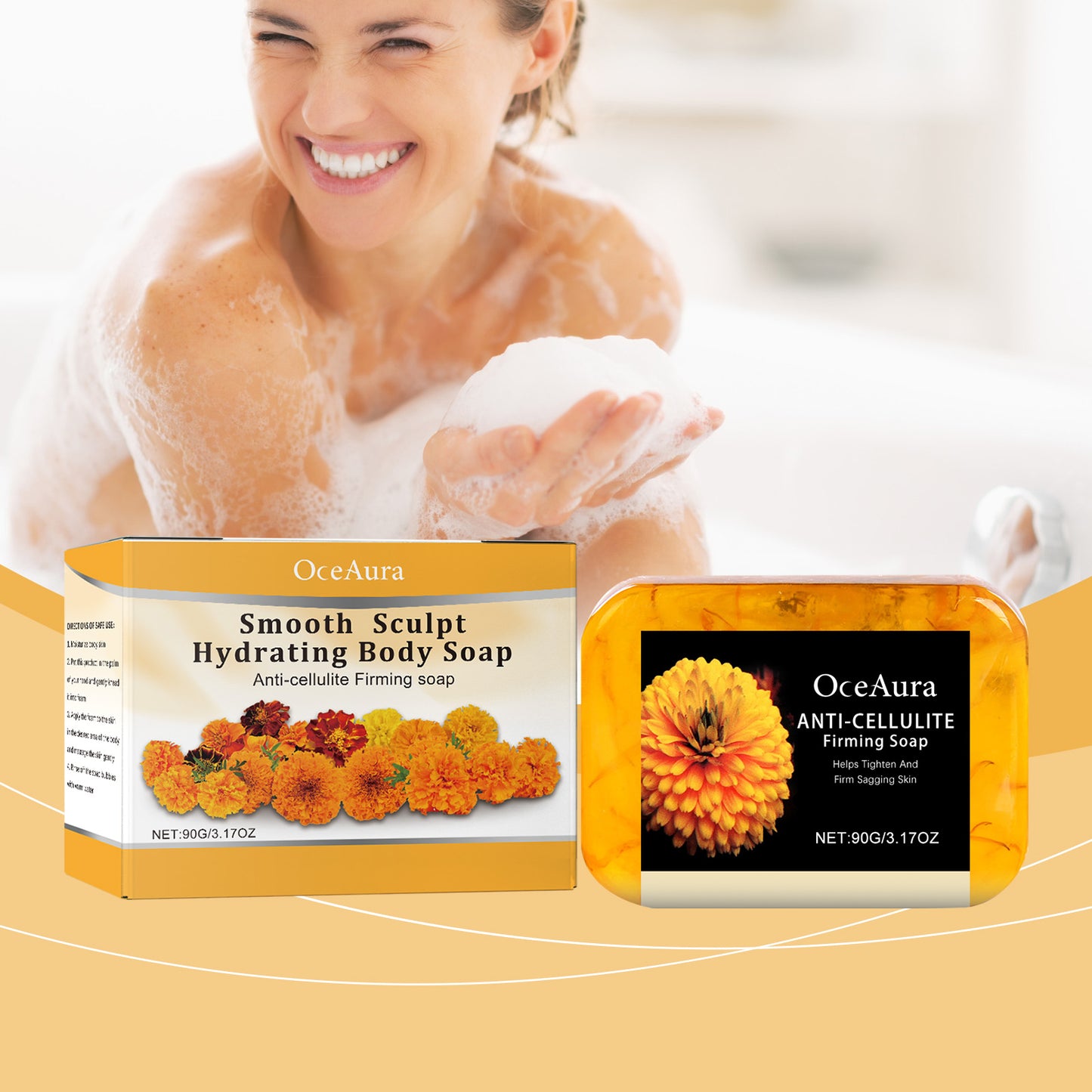 Orange Peel Moisturizing Body Soap with Niacinamide & Collagen