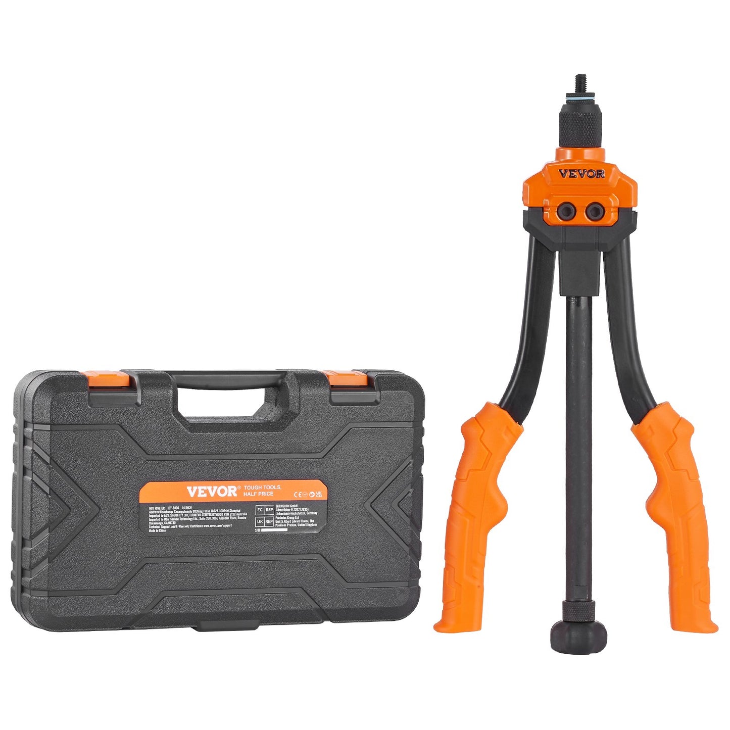 Riveting Tool Kit with 70 Nuts & 7 Mandrels for DIY Repairs