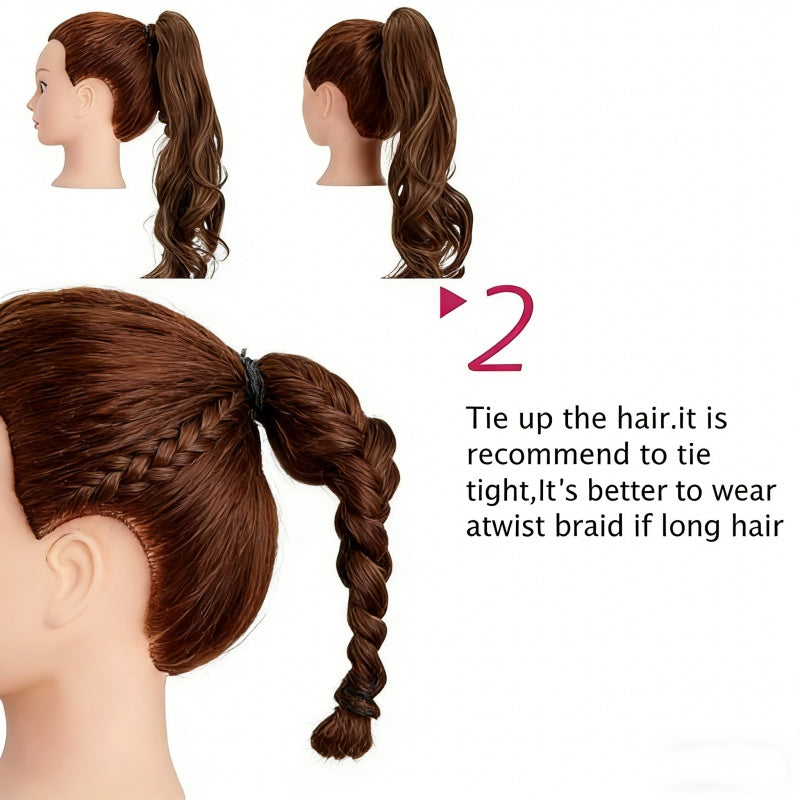 22-Inch Wavy Curly Clip-In Ponytail Extension - Synthetic Hairpiece