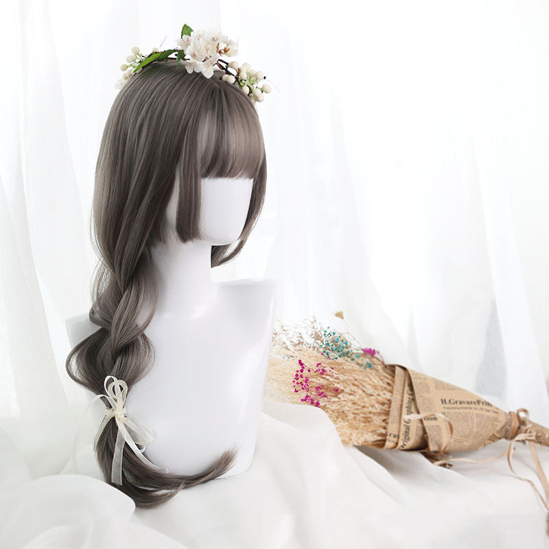 Long Straight Synthetic Wig with Bangs