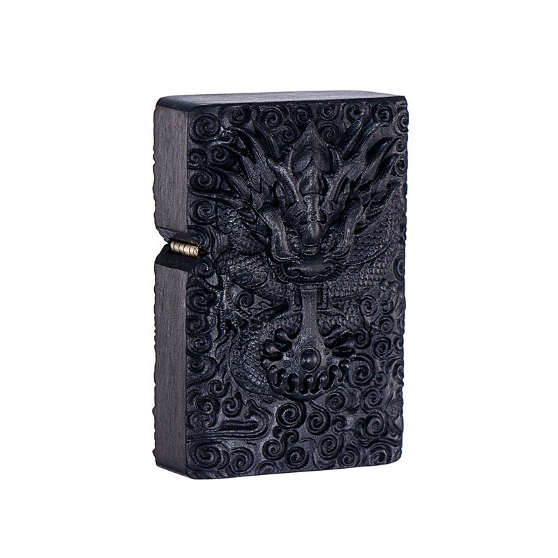High-End Kerosene Lighter with Brocade Box Packaging - Multiple Colors