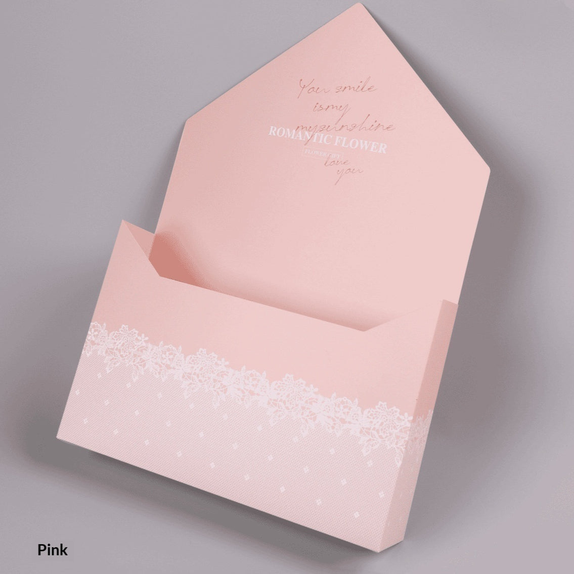 Large Romantic Letter Envelope Flower Box - Multi-Color Home Storage