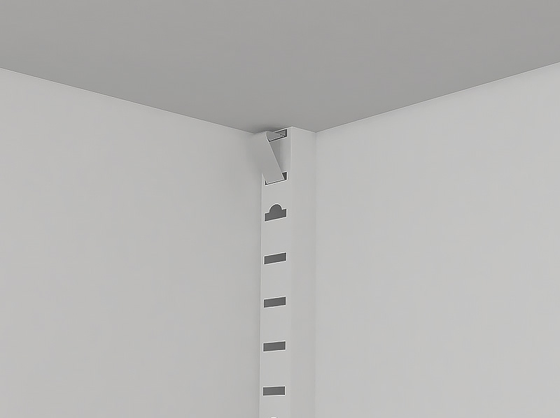71'' Metal Storage Cabinet with Adjustable Shelves - White