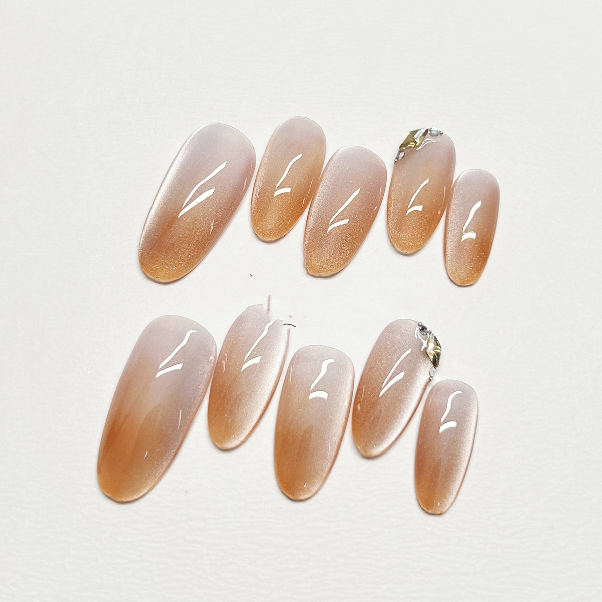 High-End White Temperament Nail Stickers - Nail Art & Decor