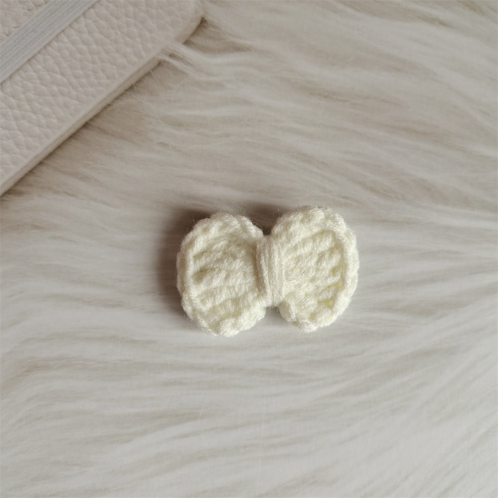 Wool Hair Bow Hairpin Handmade Hair Accessory for Women and Kids