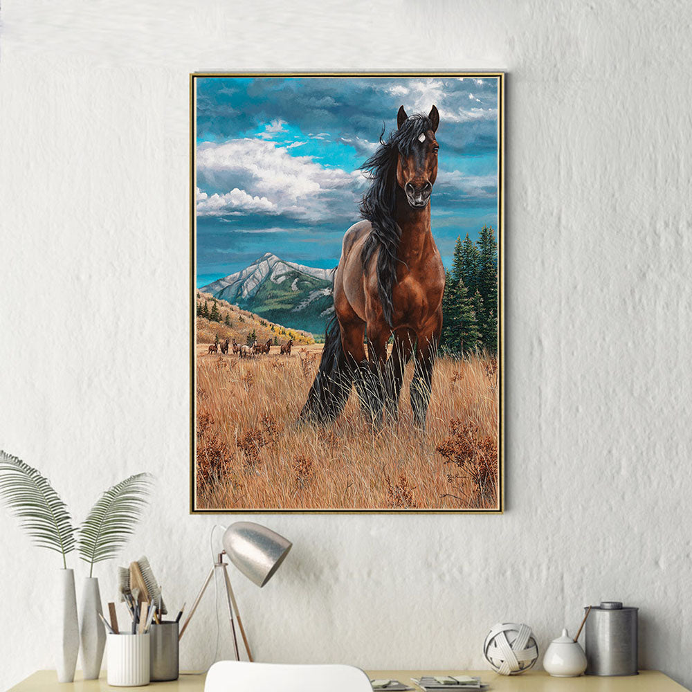 Decorative Wall Stickers Cross Stitch Kit - Canvas Diamond Painting Art
