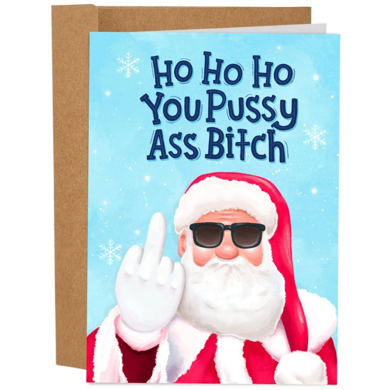 Funny Christmas Greeting Cards with Humorous Quotes - Assorted Sizes