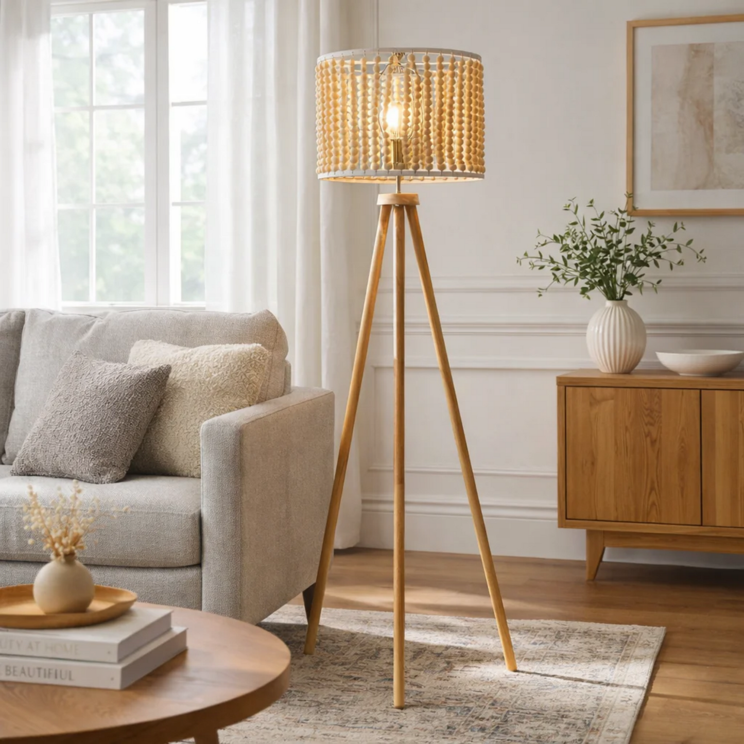 Reading Floor Lamp, Standing Light For Living Room Chair, Bedside &