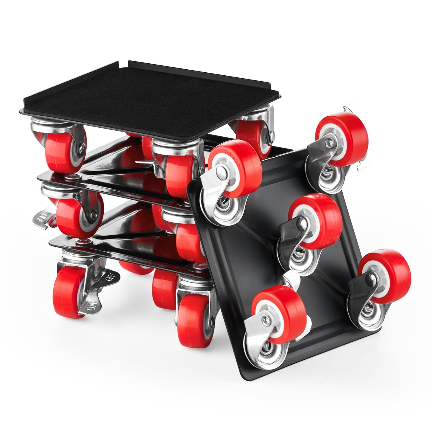 Heavy Duty Furniture Moving Dolly with 5 Wheels 1200 lbs Capacity - Black