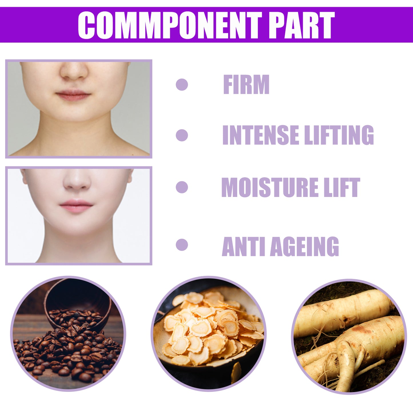 V-Face Firming Cream for Jawline Tightening and Facial Contouring
