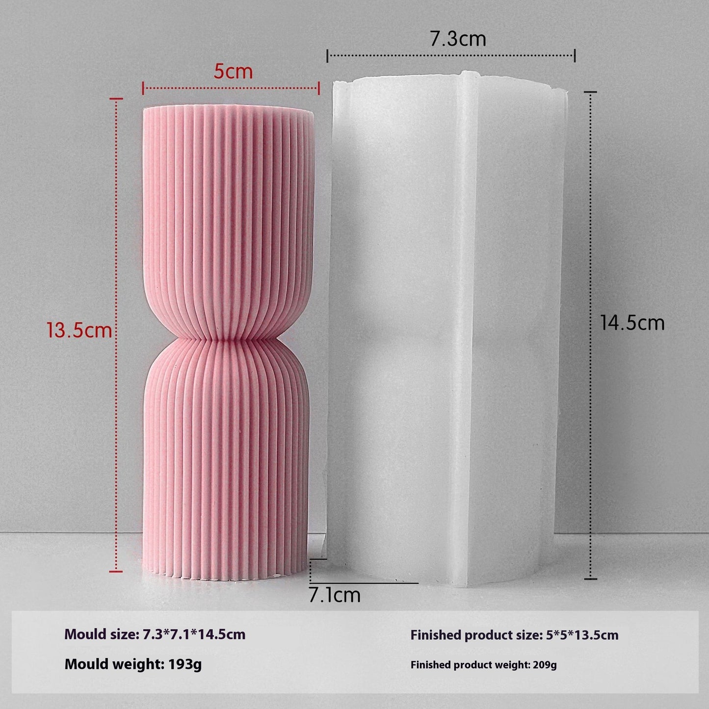 Silicone Mold for Aromatherapy Candles & Crafting - Multiple Shapes & Sizes