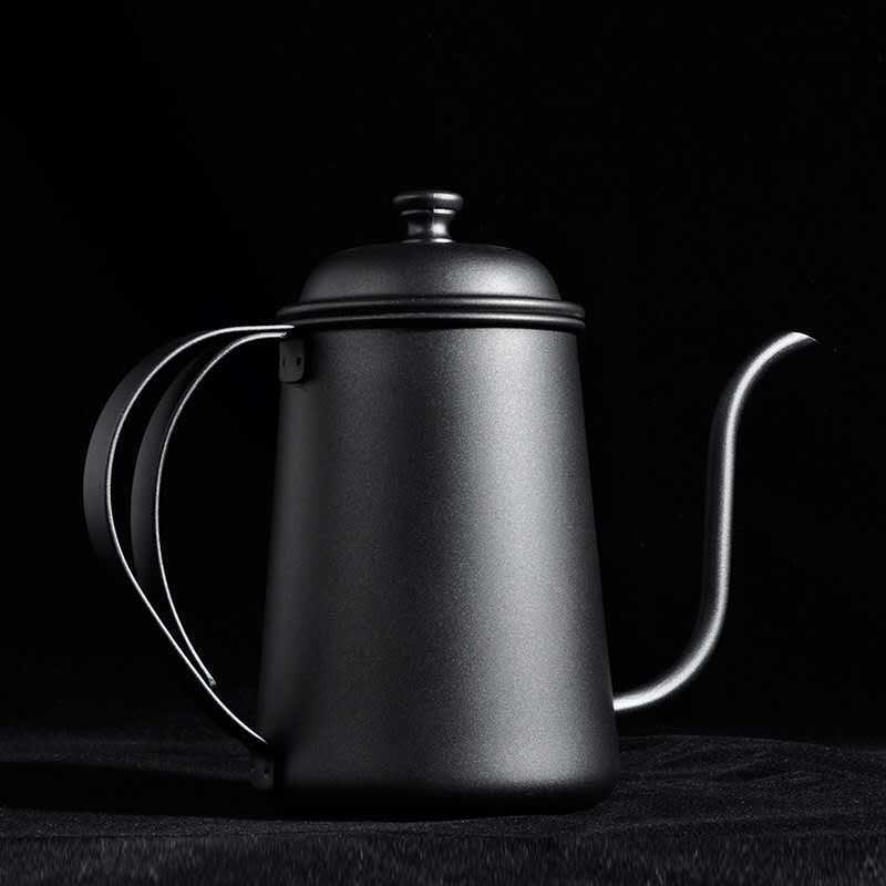 Stainless Steel Coffee Pouring Pot with Narrow Spout 650ml - Multiple Colors