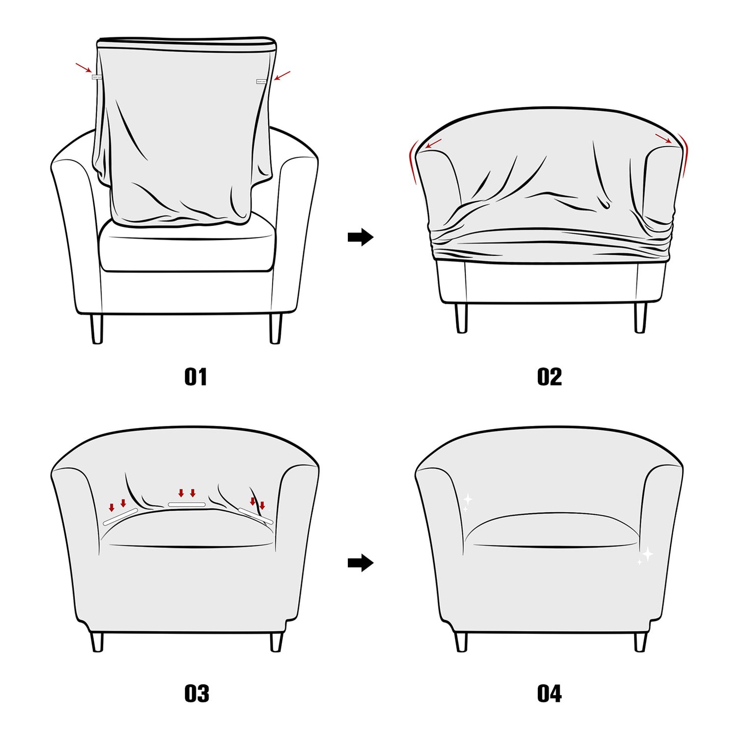 Elastic Jacquard Sofa Cover for Club Sofas - Dustproof and Modern Style