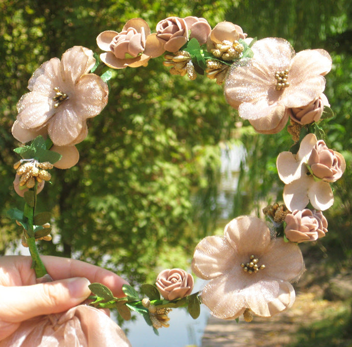 Rattan Woven Hair Wreath Headband - Multiple Colors