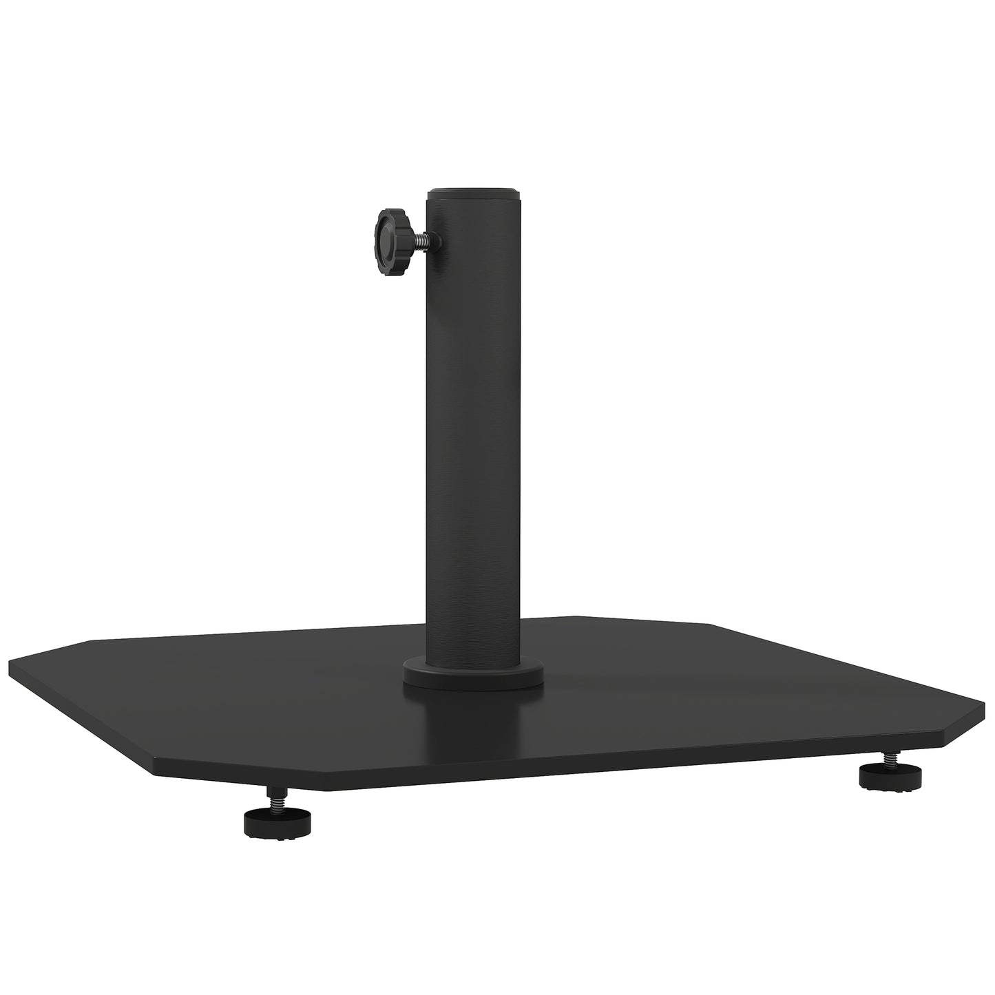 41 lbs Heavy Duty Square Patio Umbrella Base - Black