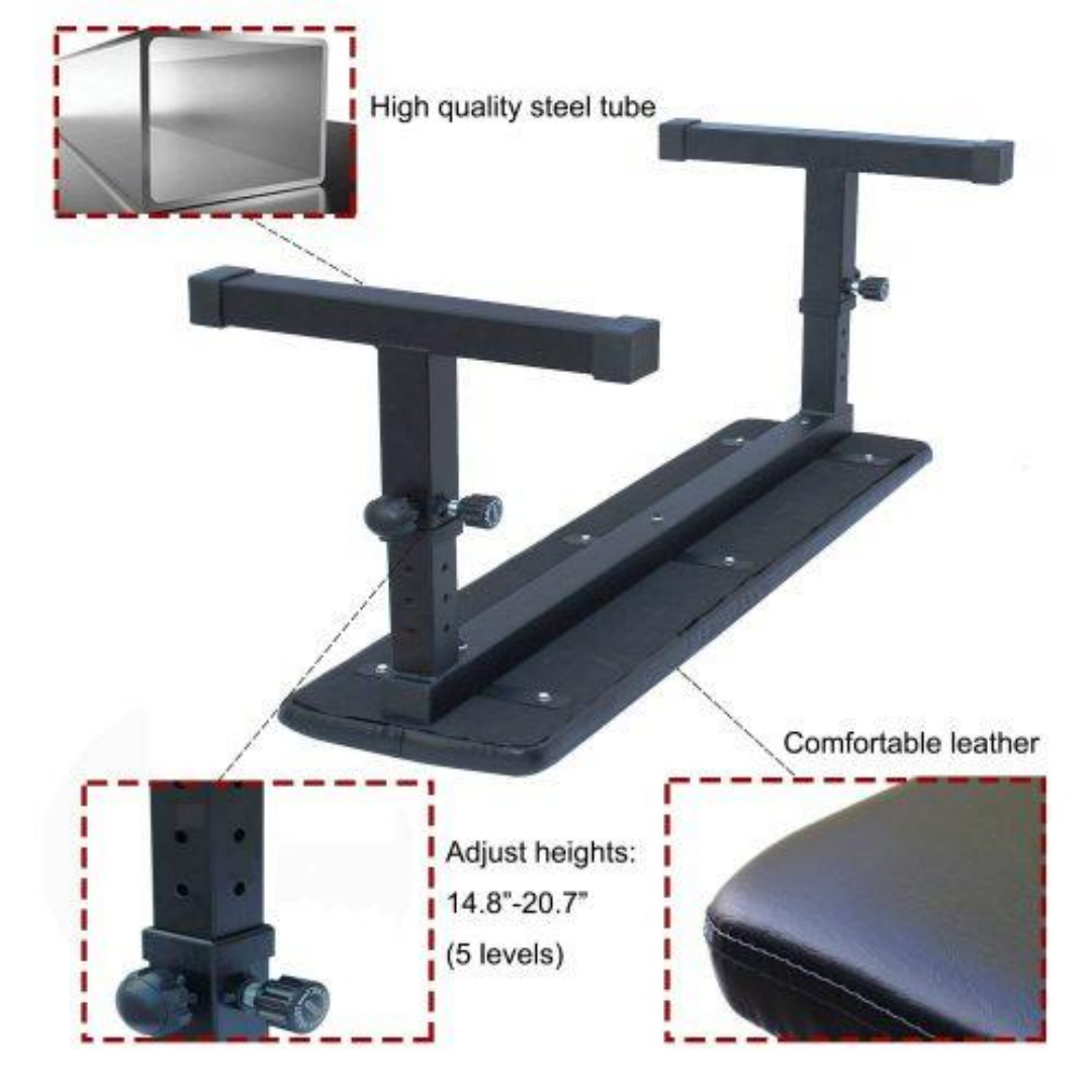 Flat Dumbbell Bench for Strength Training - Black