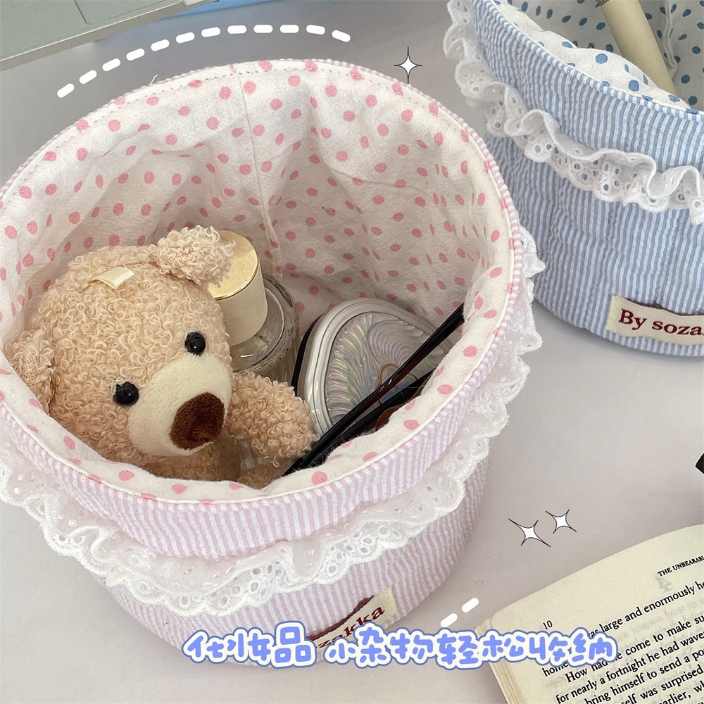 Fabric Desktop Storage Organizer for Odds and Ends, Snacks & Trinkets